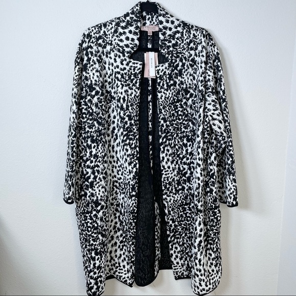 Philosophy Apparel Jacquard Open Front Jacket Sz 1X - Picture 3 of 13